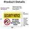 Signmission No Guns Allowed Beyond This Point OSHA Security Notice Sign, Vinyl Decal, 10in W x 7in L, 2PK OS-2PACK-SN-D-710-L-11611 - alternate 4
